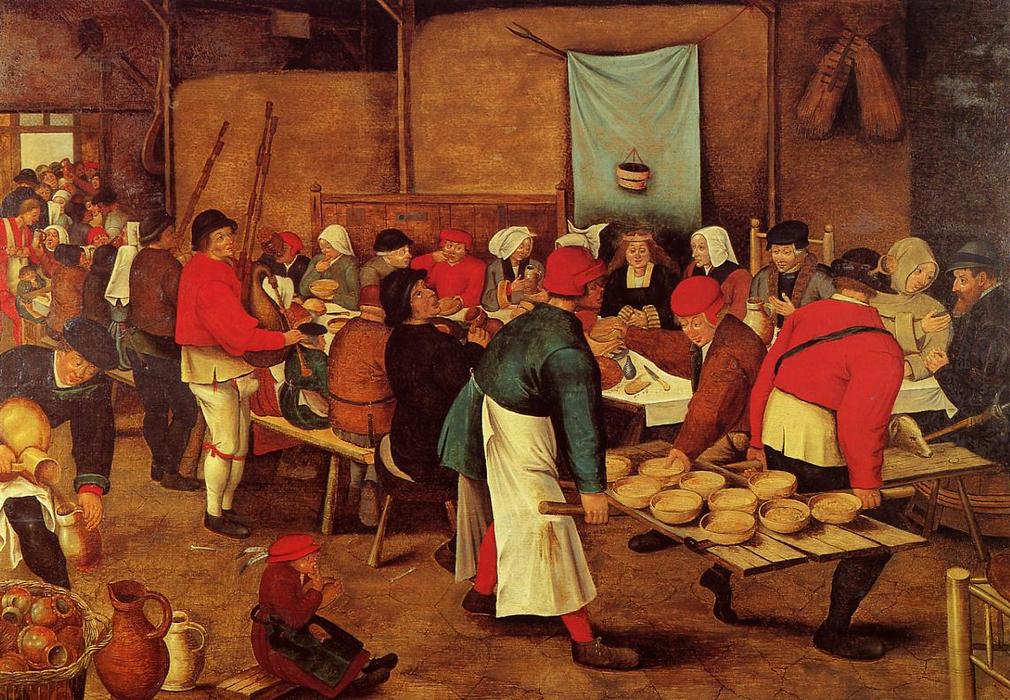 The Wedding Feast In A Barn — Pieter Bruegel The Younger