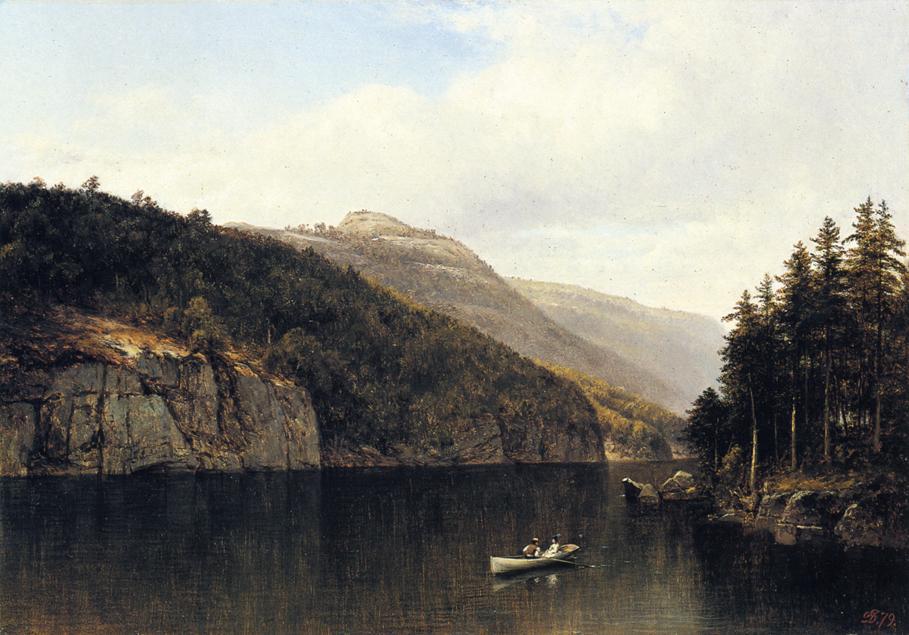 Looking West, From Dollar Island, Lake George — David Johnson