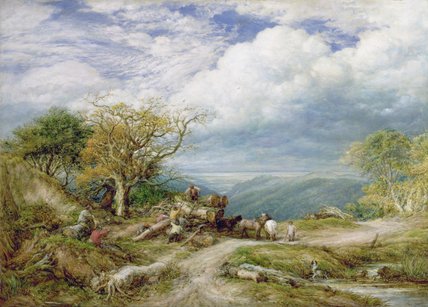 The Timber Waggon — John Linnell