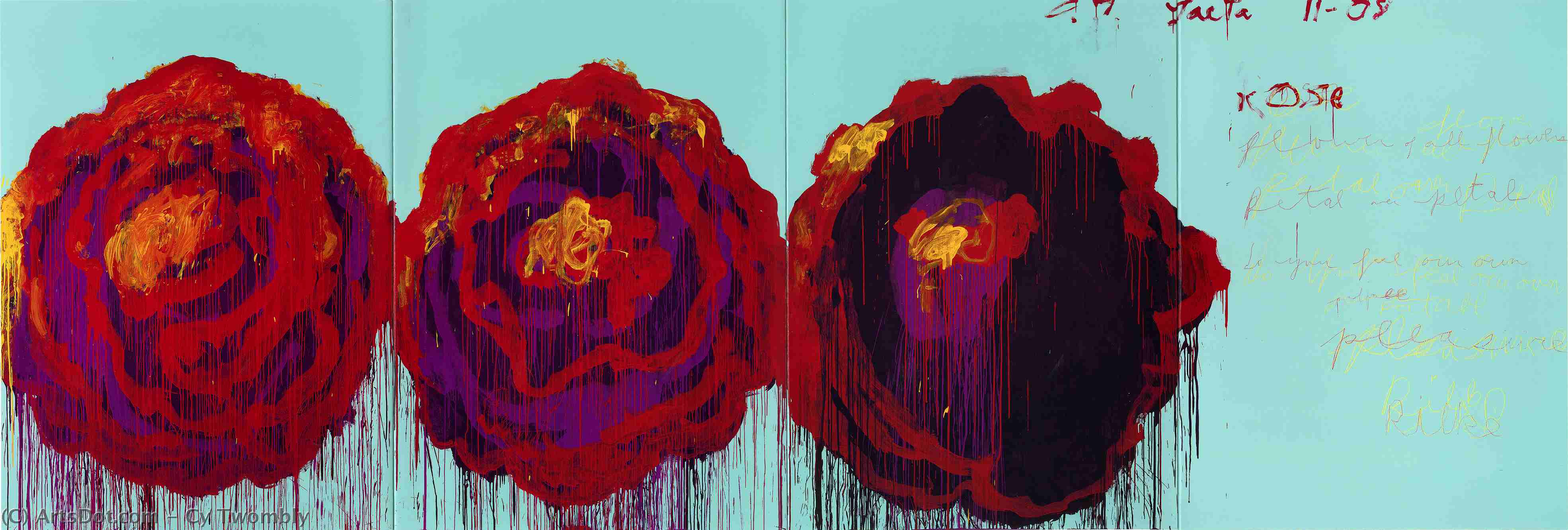 The Rose (iv) — Cy Twombly