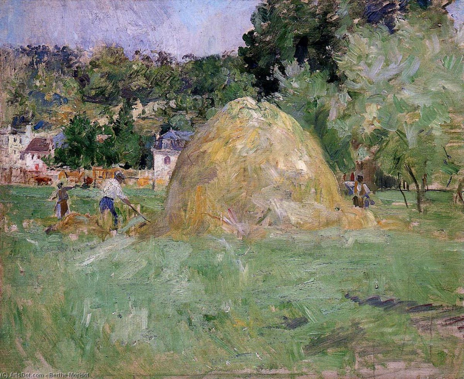 Haystacks At Bougival — Berthe Morisot