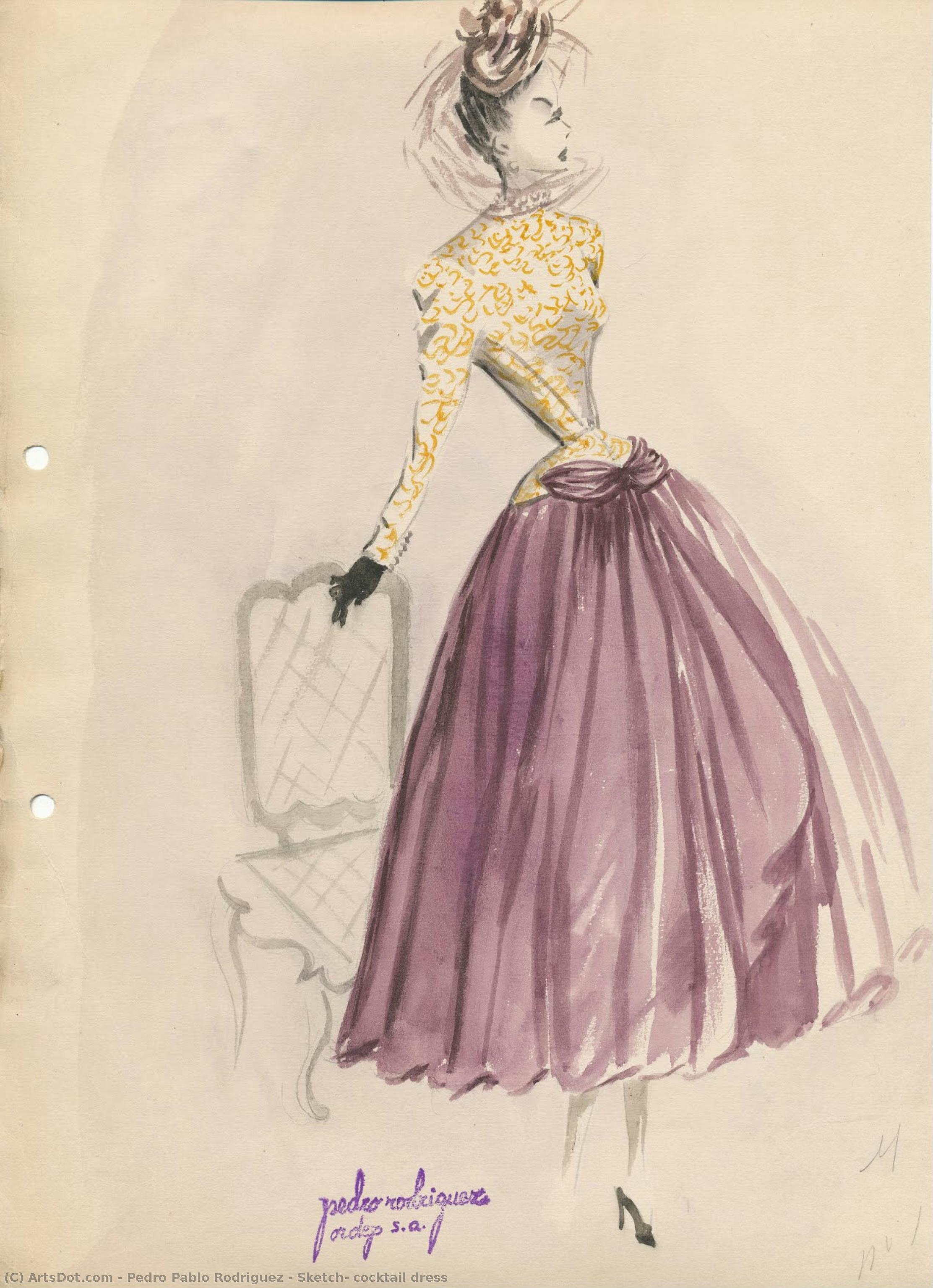 Sketch, Cocktail Dress — Pedro Pablo Rodriguez
