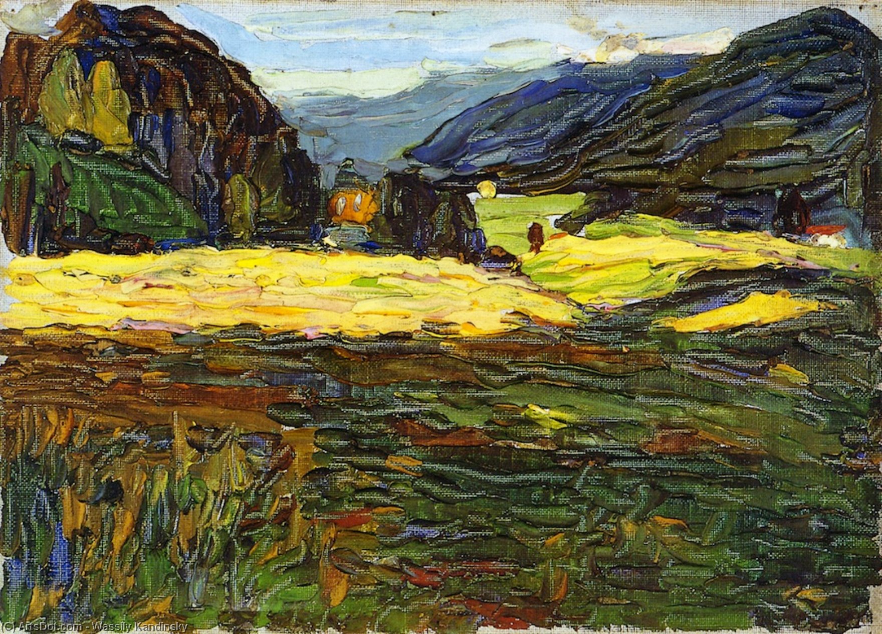 Kochel - Landscape With Manor — Wassily Wassilyevich Kandinsky