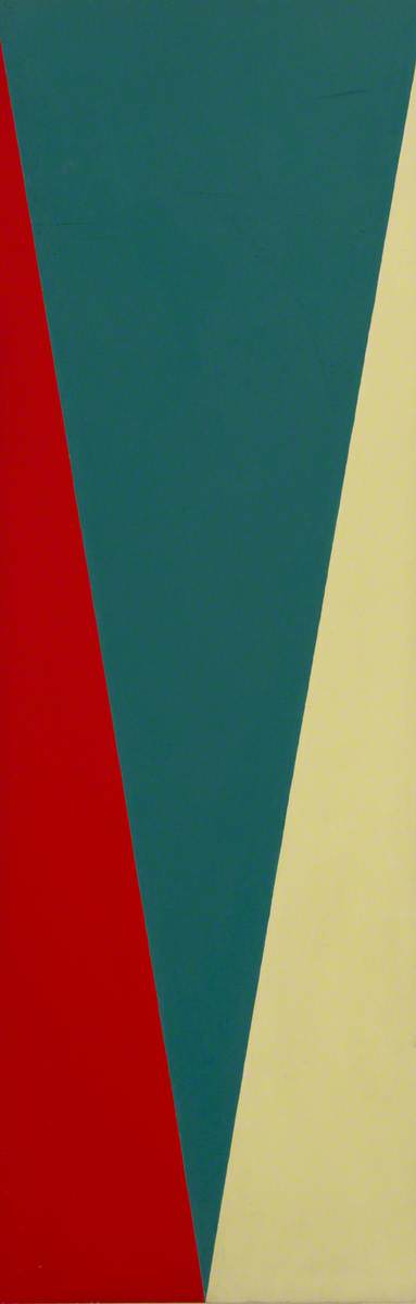 Blue Curve, Yellow Circle (polyptych, Panel 3 Of 6) — Susan Allen