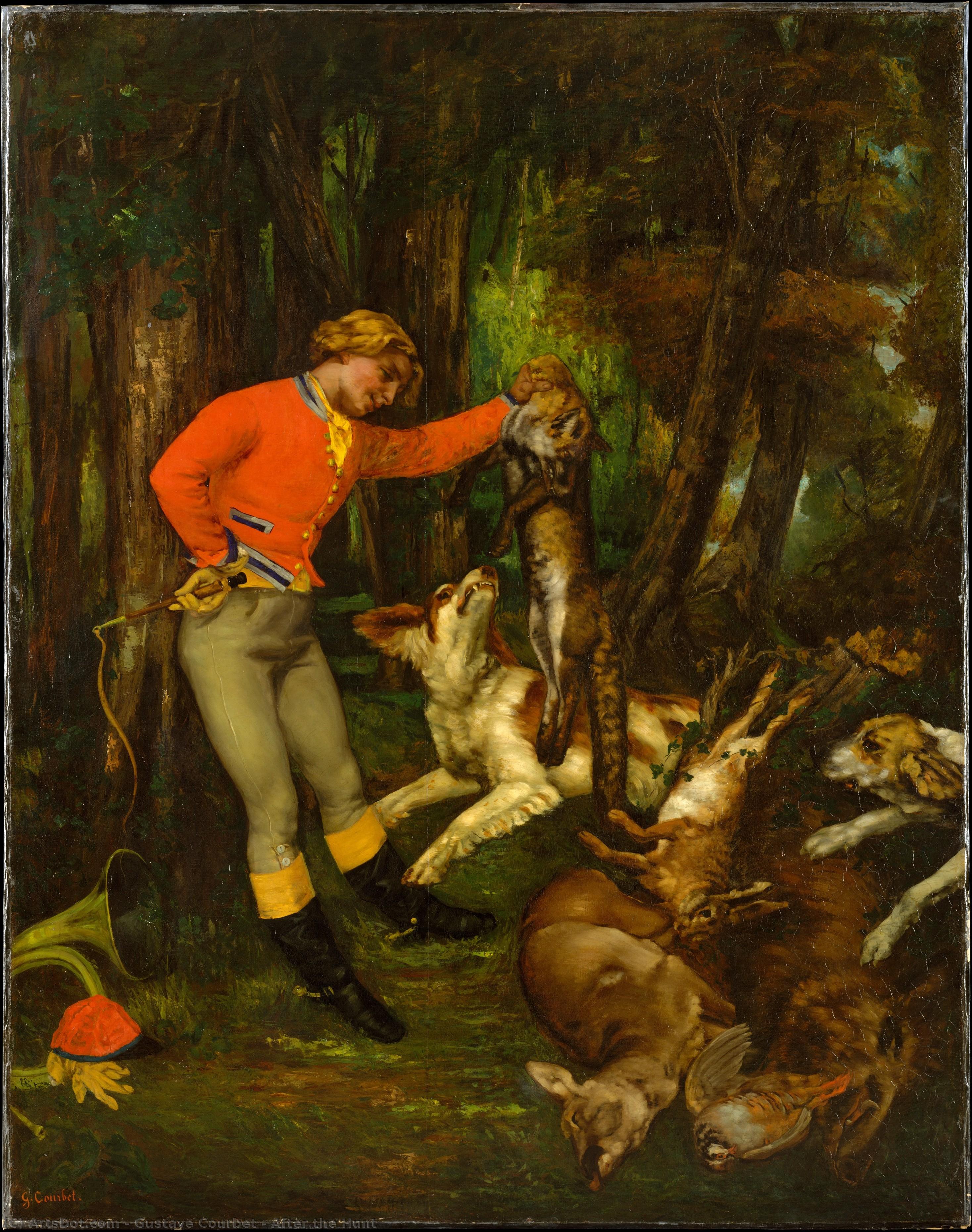 After The Hunt — Gustave Courbet