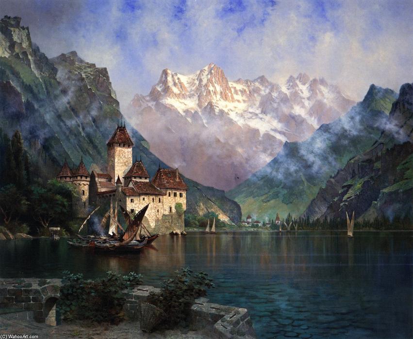 Dent Du Midi (castle Of Chillon, Lake Geneva) — Edwin Deakin