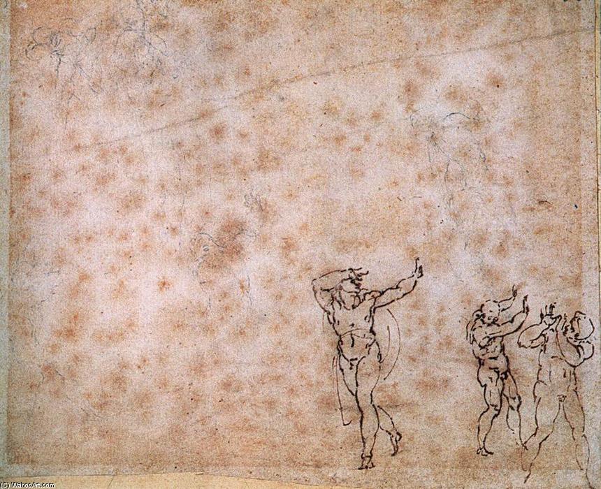 Study Of Nude Figures — Michelangelo Buonarroti