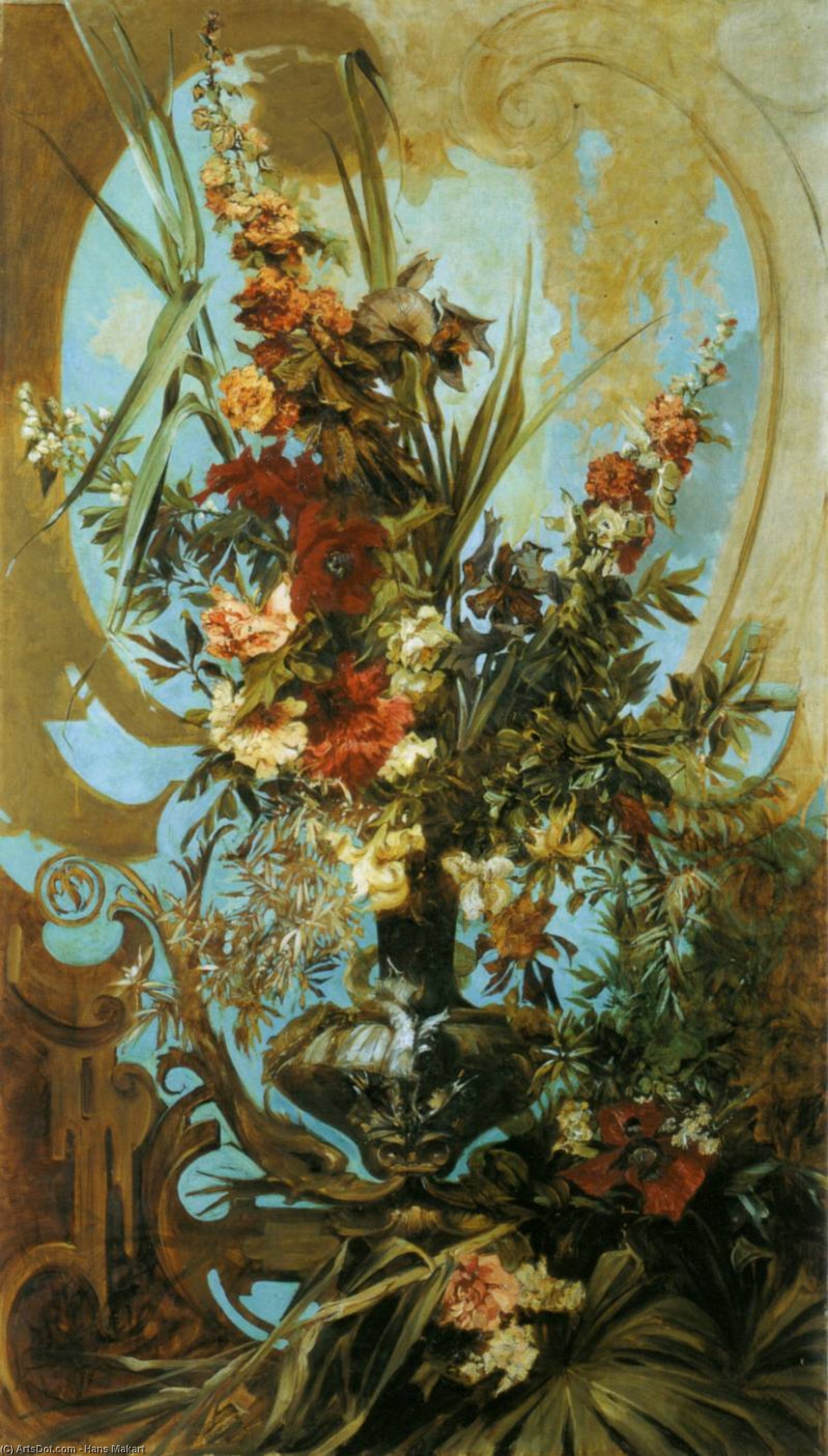 Grosses Blumenstück — Hans Makart