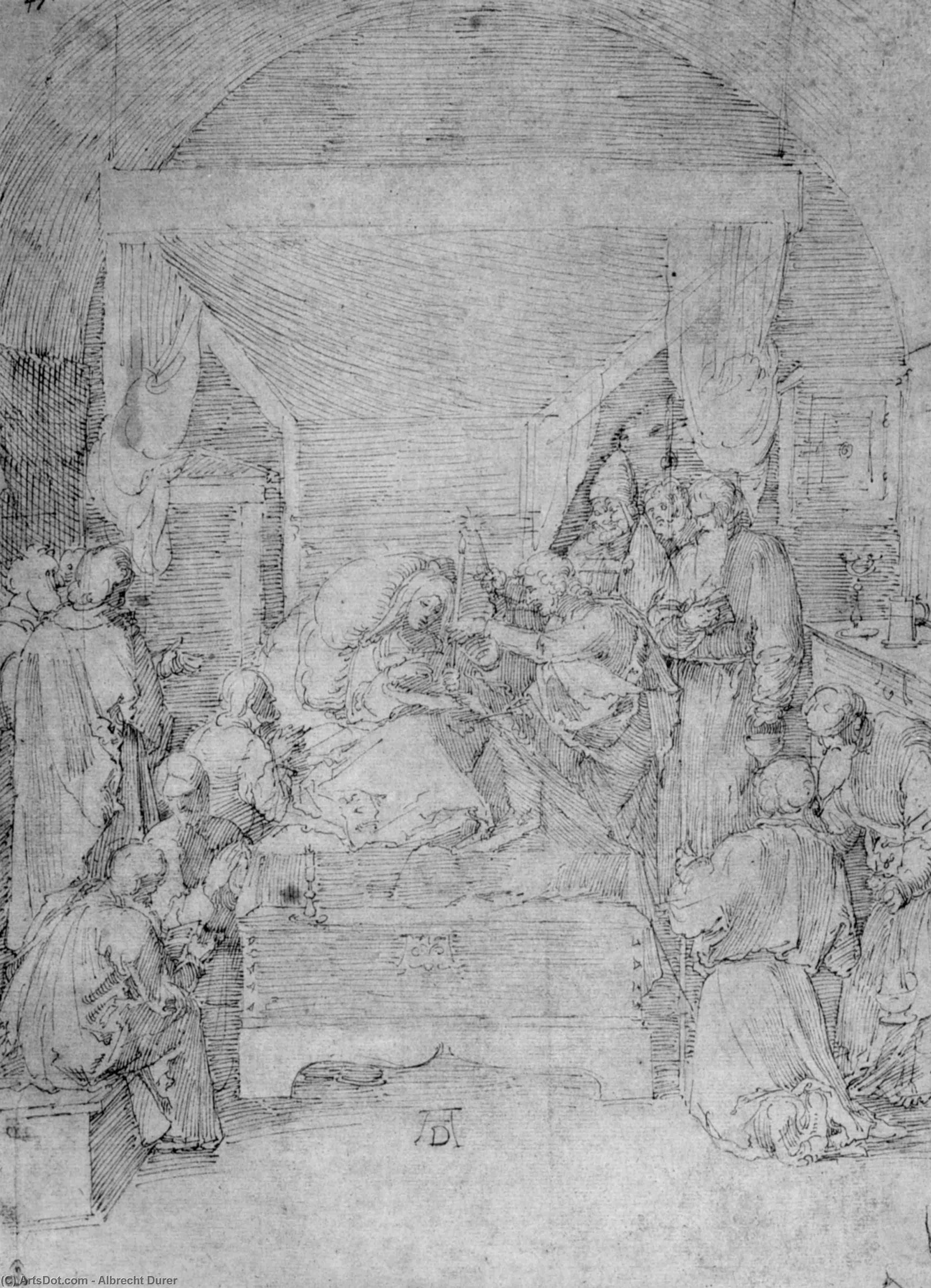 Death Of The Virgin — Albrecht Dürer