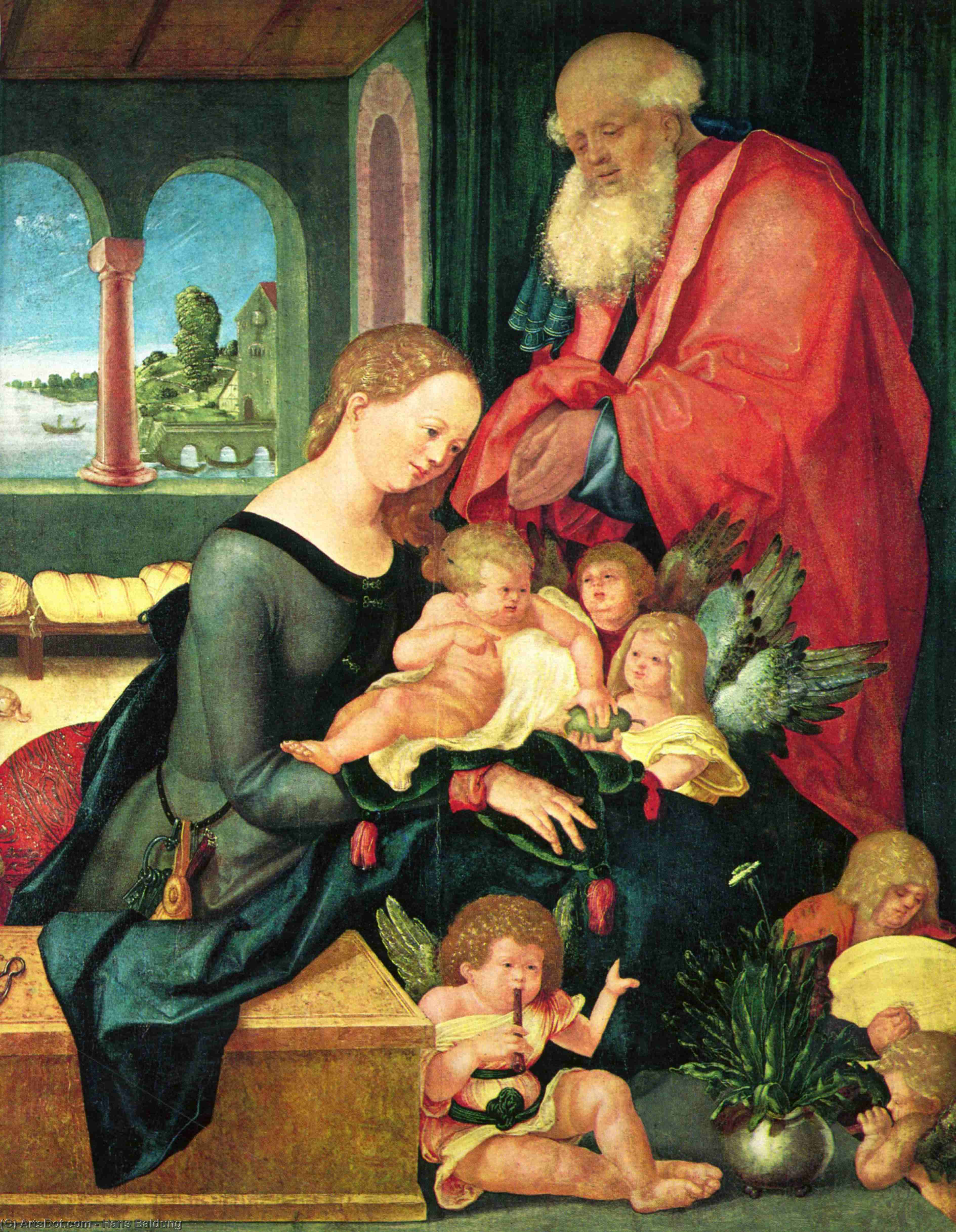 Holy Family With Five Angels — Hans Baldung