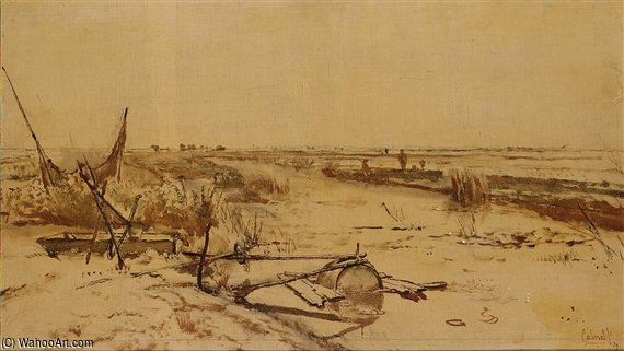 A Canal Lanscape — Paul Joseph Constantine Gabriel