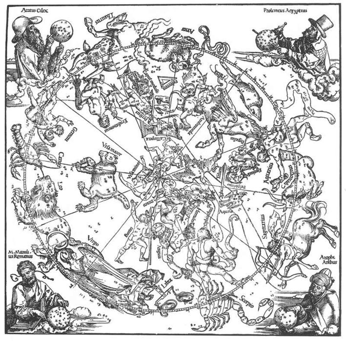 The Northern Hemisphere Of The Celestial Globe — Albrecht Dürer