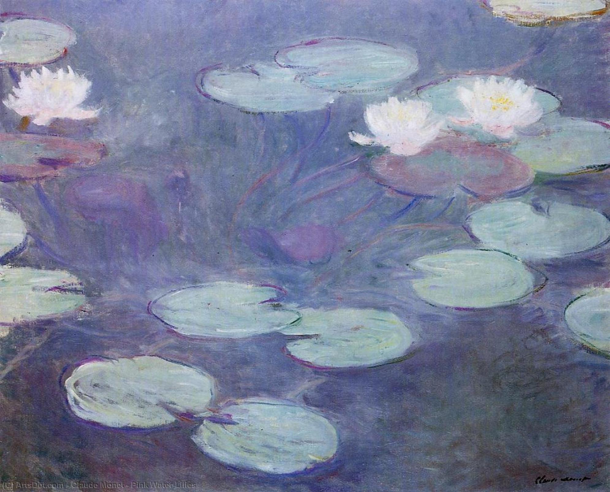 Pink Water-lilies — Claude Monet