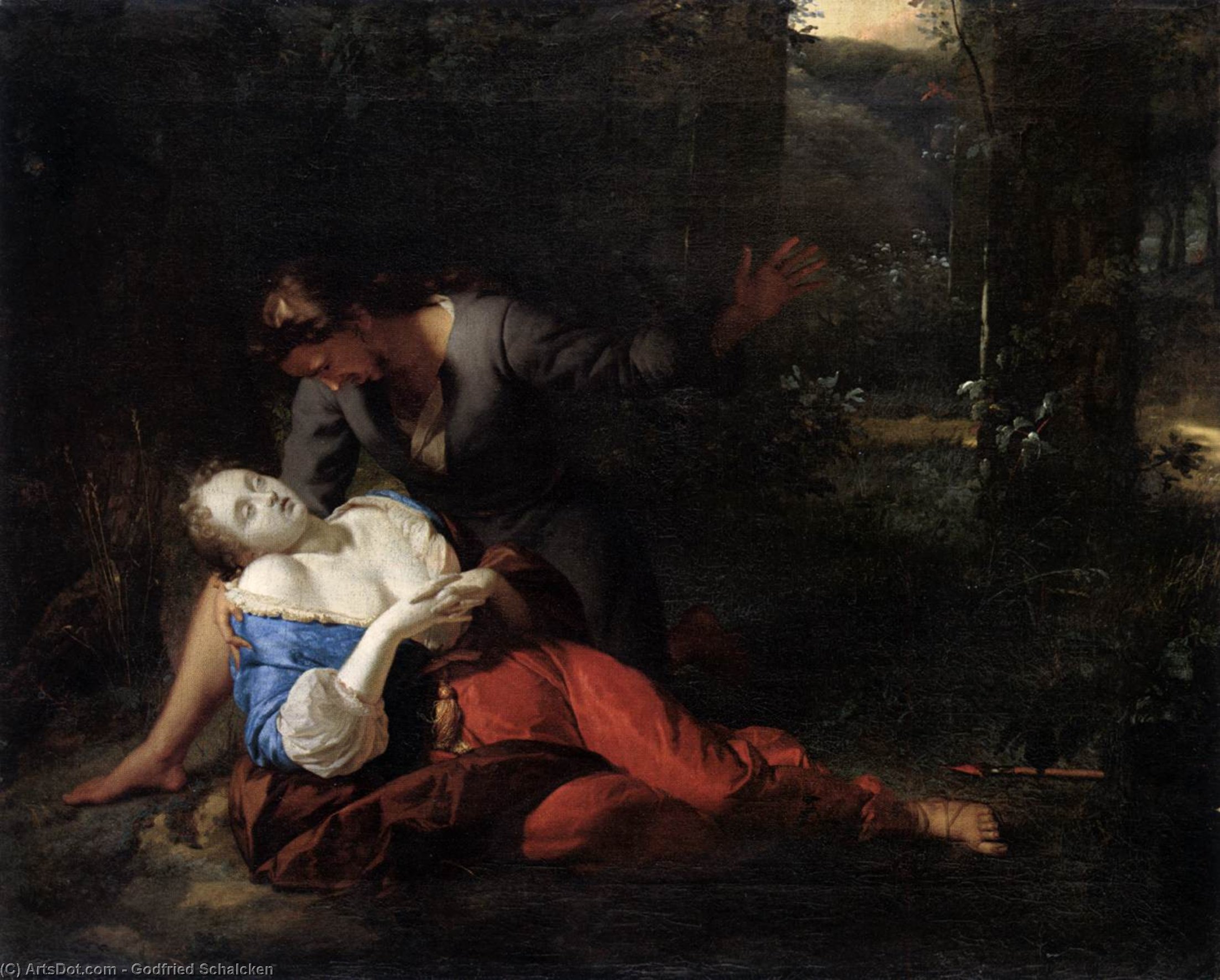 Cephalus And Procris — Godfried Schalcken