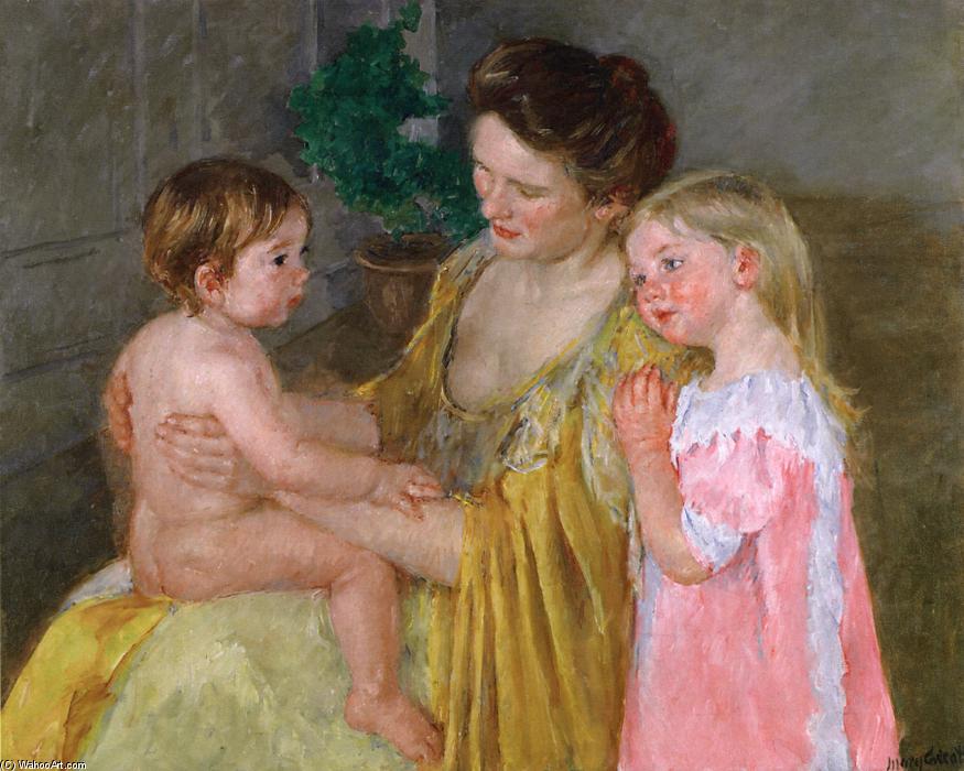 Mother And Two Children — Mary Stevenson Cassatt