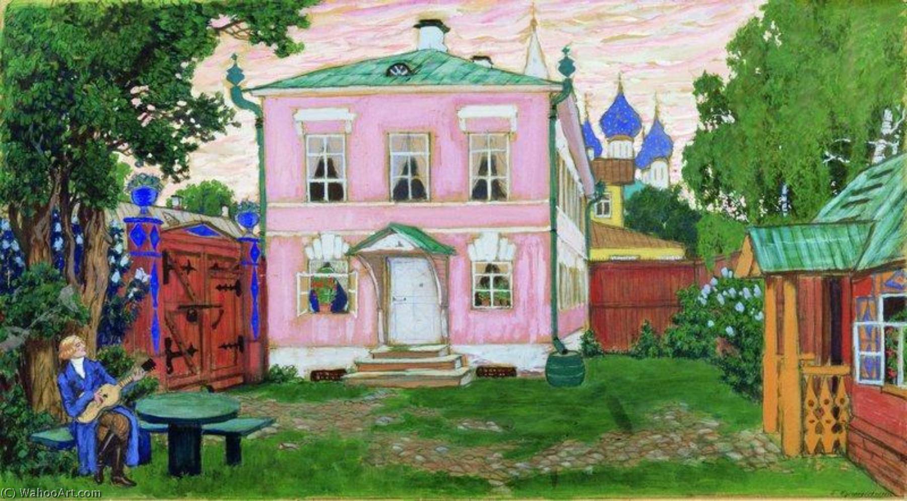 A House — Boris Mikhailovich Kustodiev