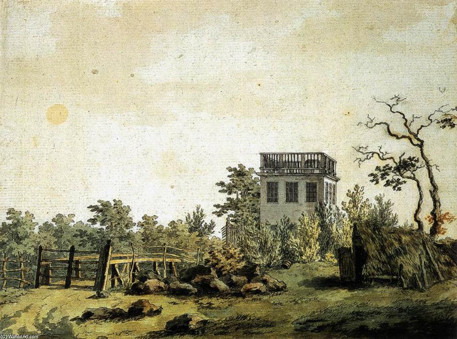 Landscape With Pavilion — Caspar David Friedrich