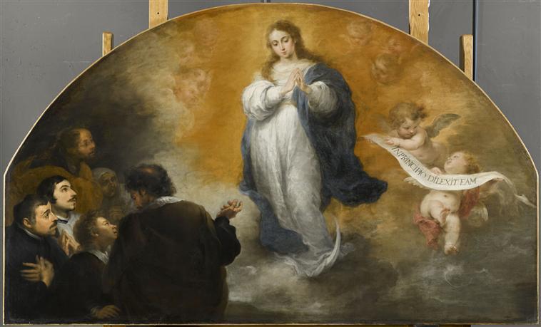 L'apparition De L'immaculée Conception À Six Personnages — Bartolomé Esteban Murillo