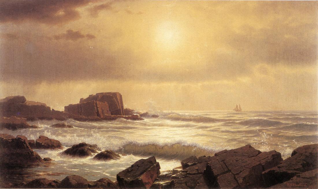 Rocks At Nahant — William Stanley Haseltine