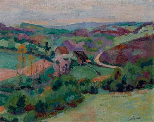 Côte Face Au Pont Charrault, Creuse — Ferdinand Guillaumin