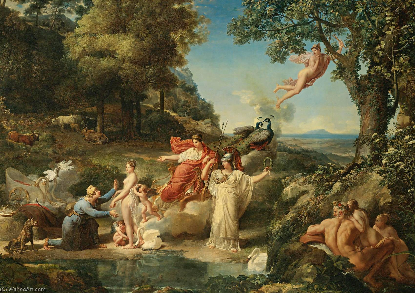 The Judgement Of Paris — Guillaume Guillon Lethiere