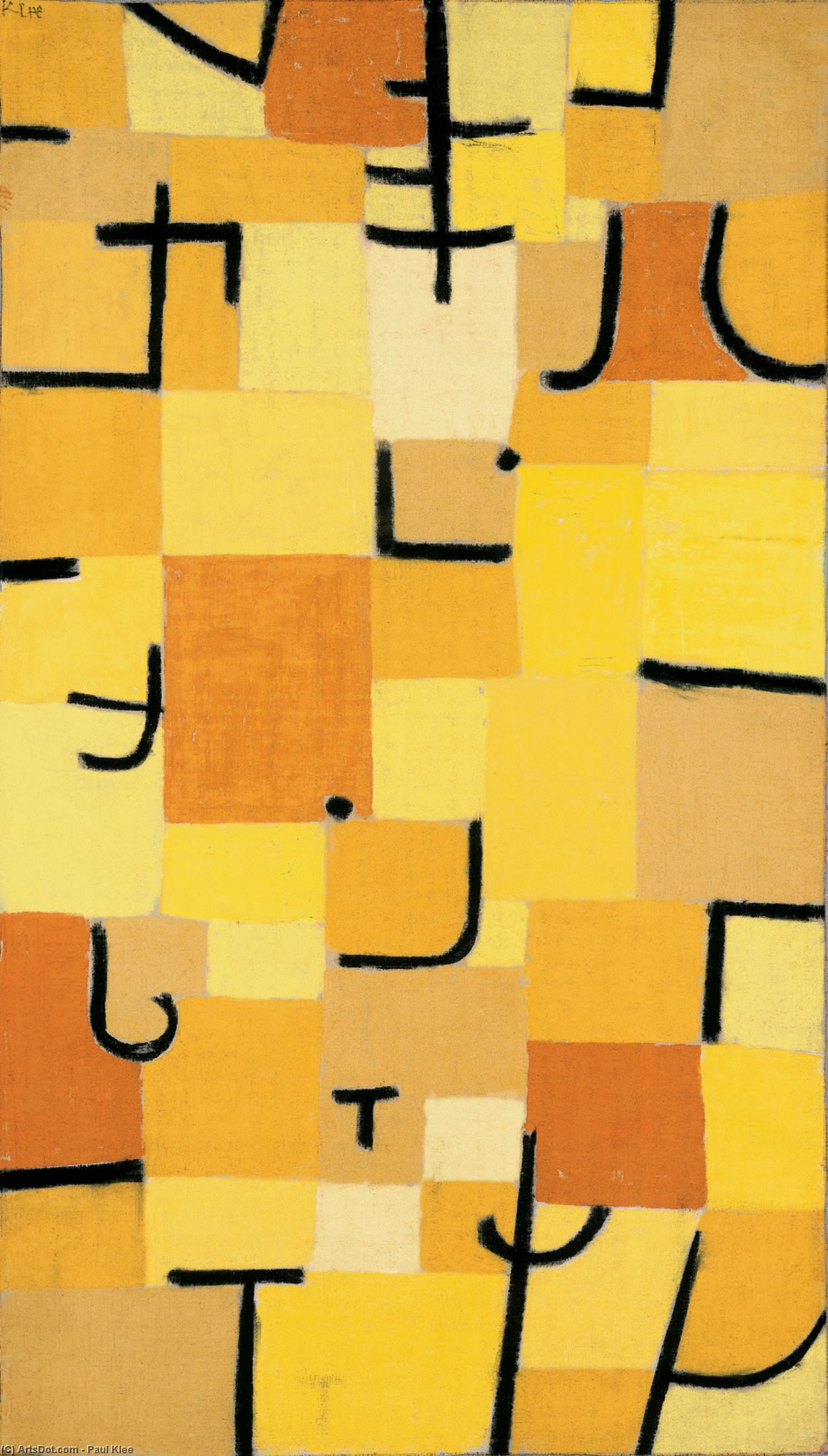 Characters In Yellow — Paul Klee