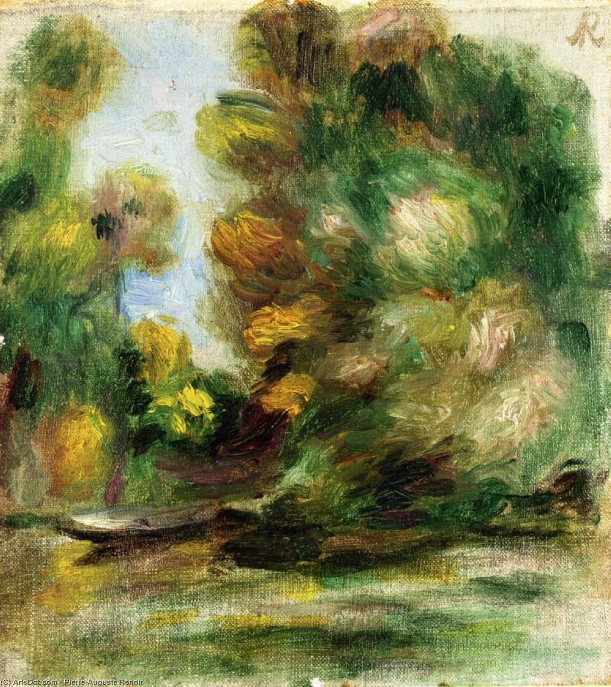 Banks Of The River — Pierre-auguste Renoir