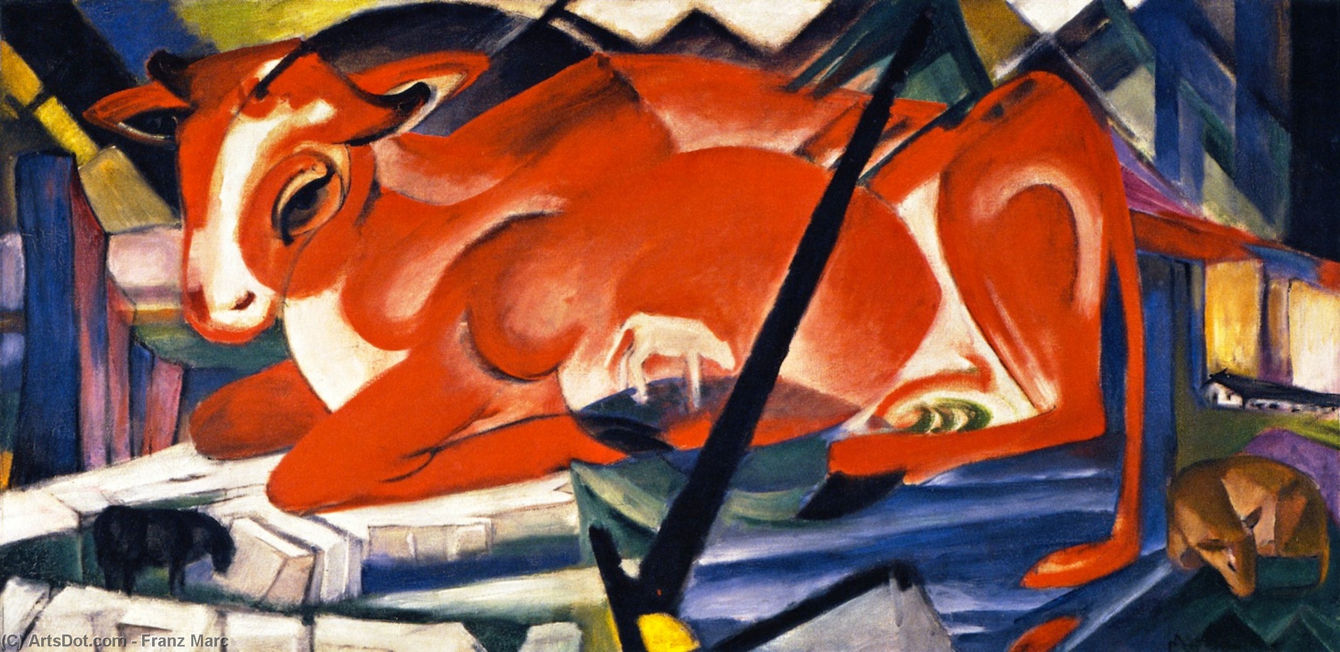The World-cow (also Known As Bos Orbis Mundi) — Franz Marc