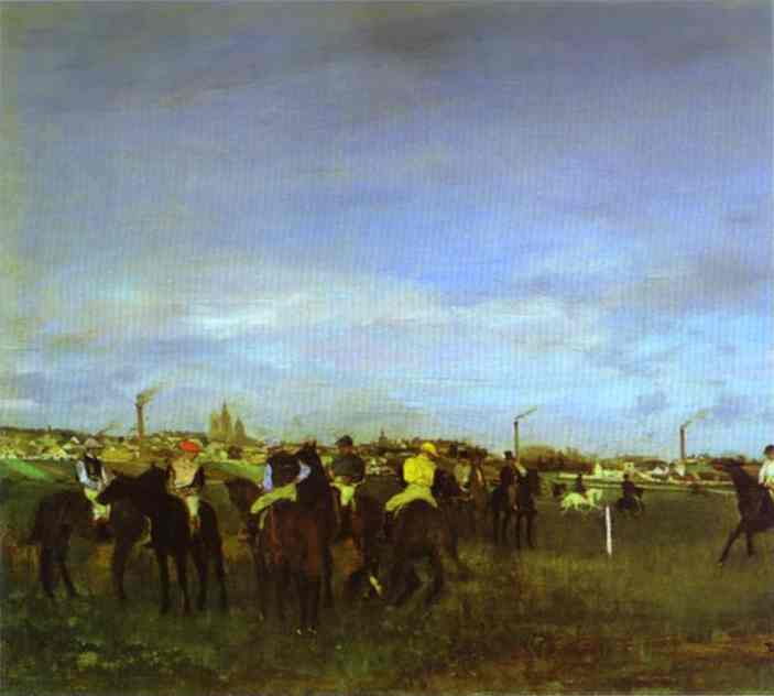 The Races. Before The Start — Edgar Degas
