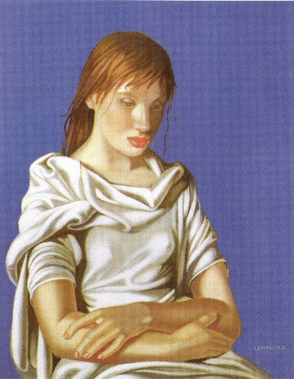 Mujer En Azul — Tamara De Lempicka