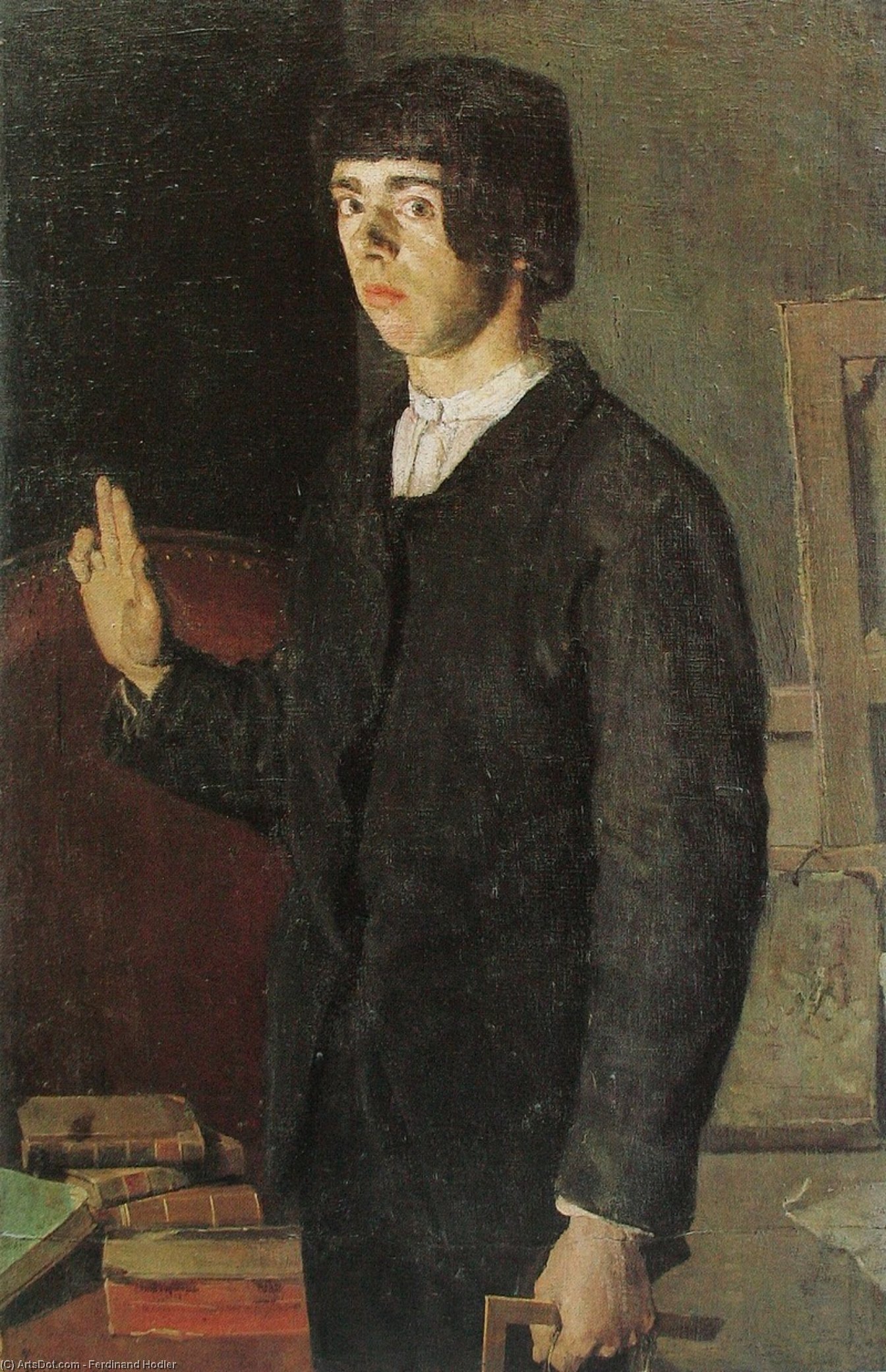 The Student (self-portrait) — Ferdinand Hodler