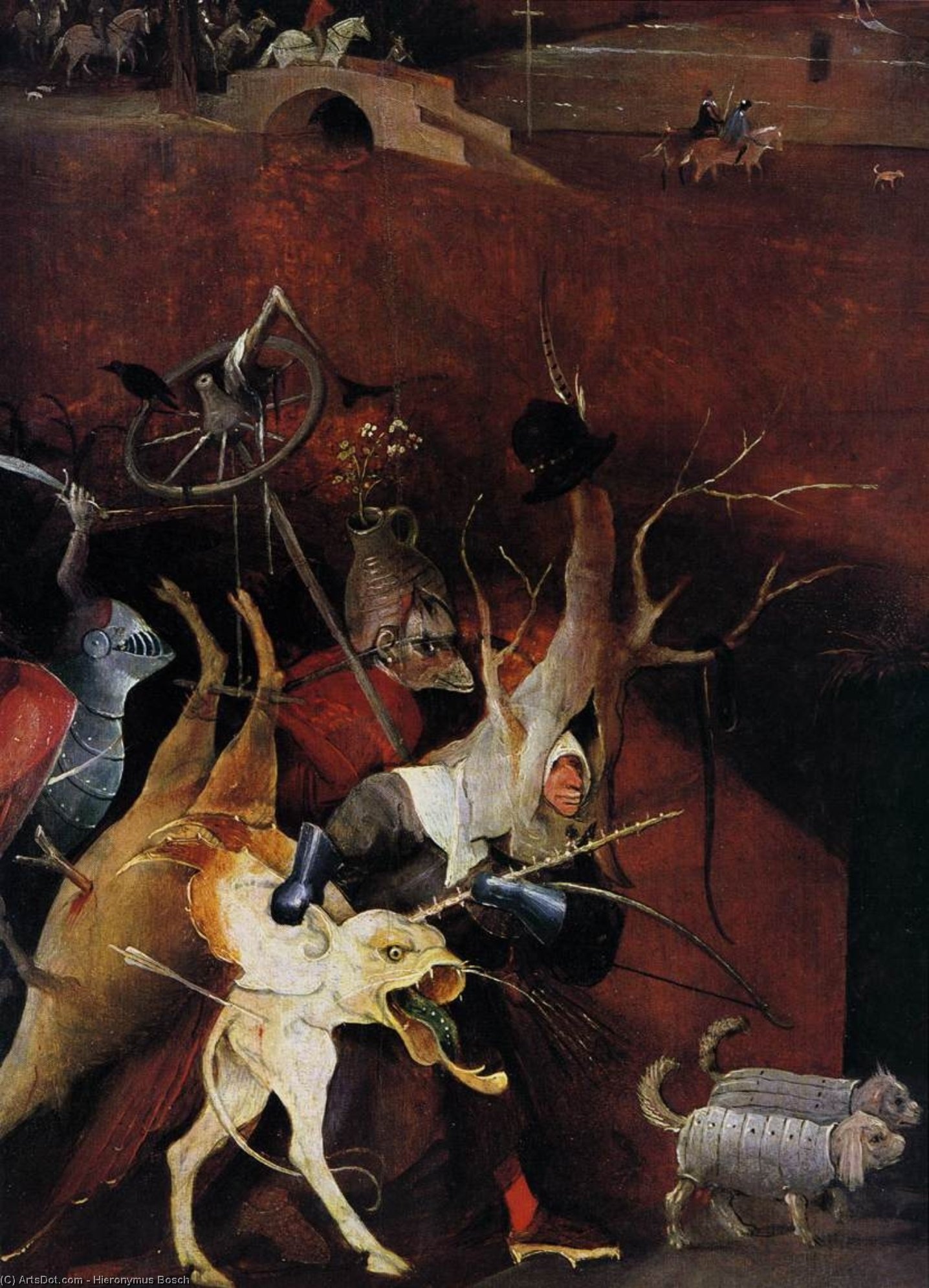 Triptych Of Temptation Of St Anthony (detail) (29) — Hieronymus Bosch