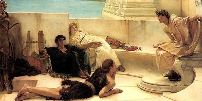 A Reading From Homer — Lourens Alma Tadema