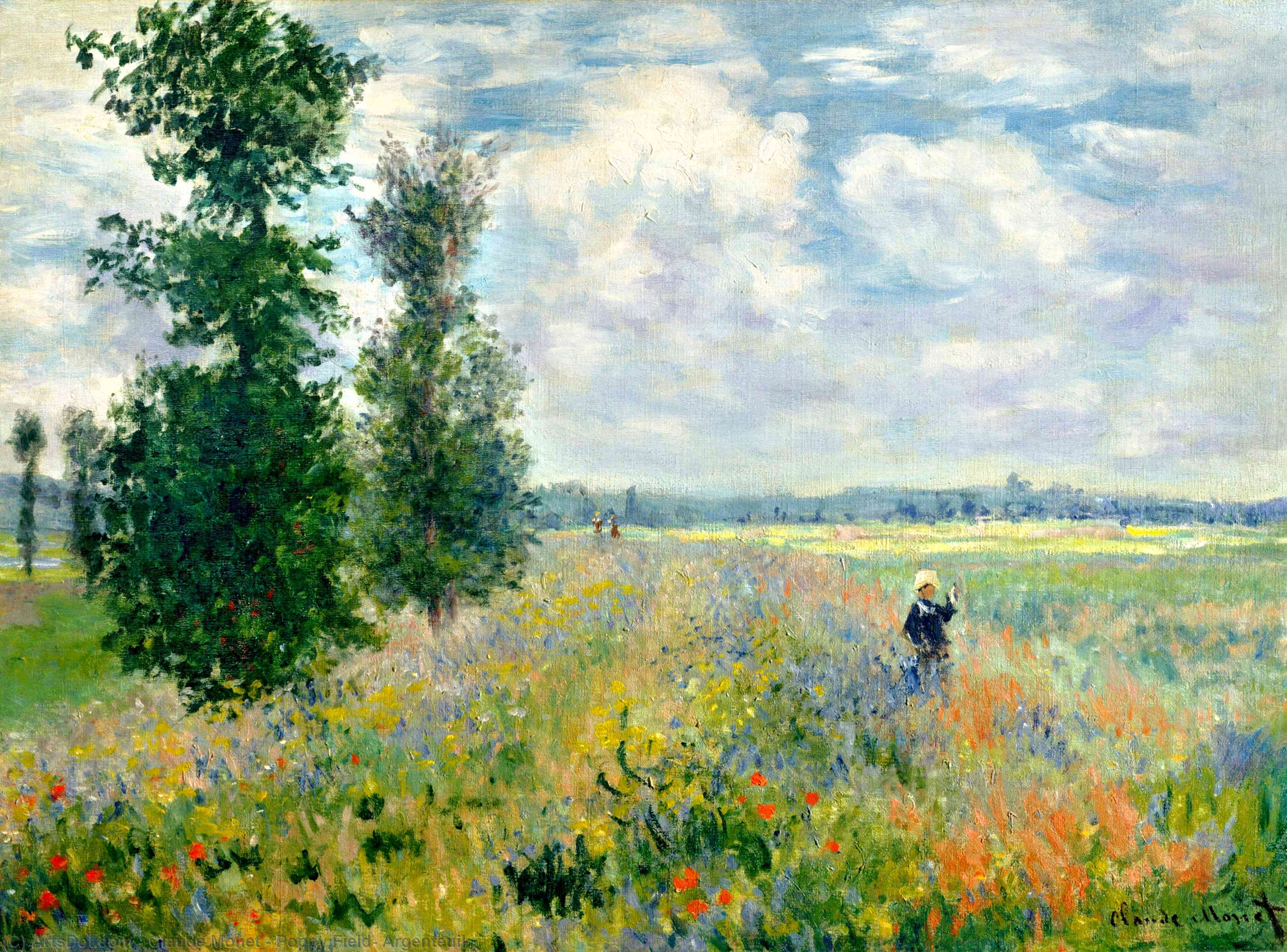 Poppy Field, Argenteuil — Claude Monet