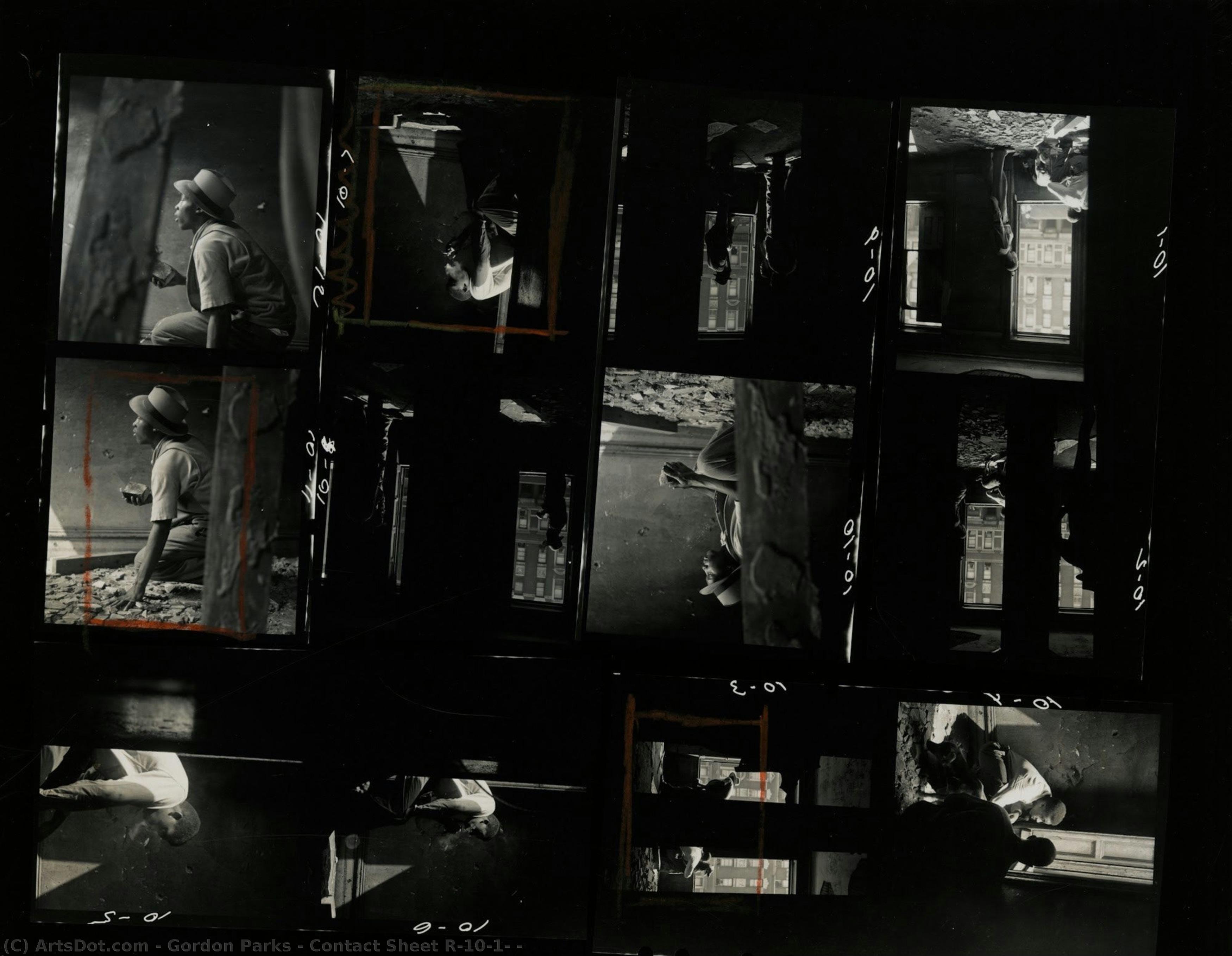 Contact Sheet R-10-1, — Gordon Parks