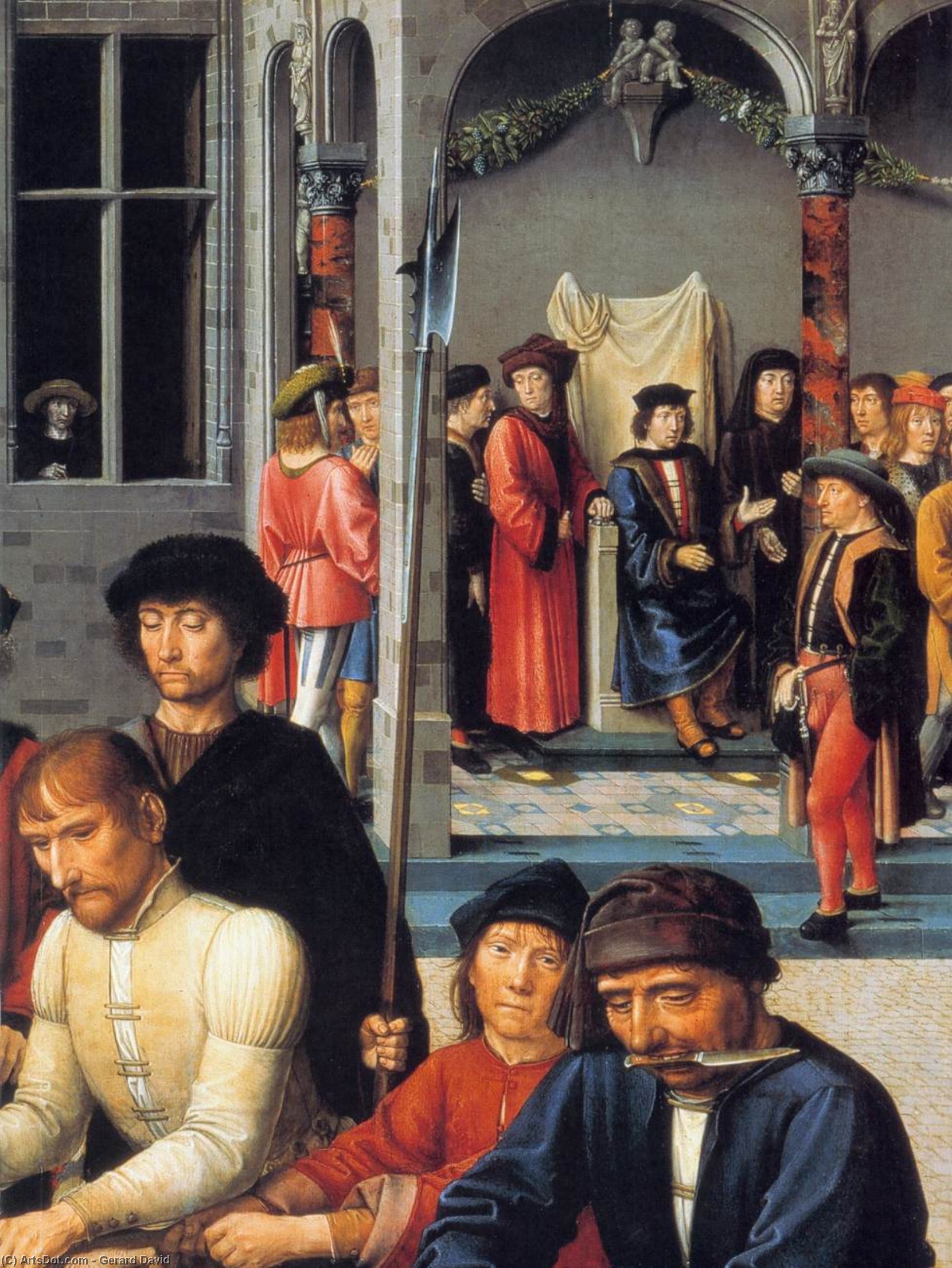 The Judgment Of Cambyses (detail) — Gerard David