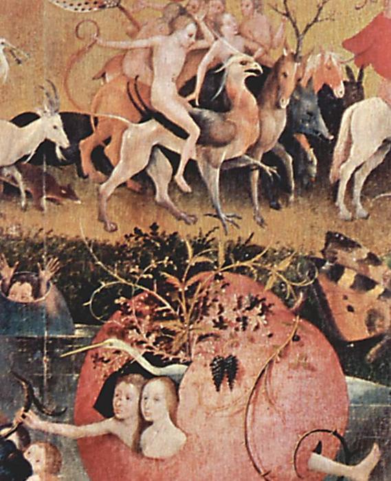 The Garden Of Earthly Delights (detail) (28) — Hieronymus Bosch