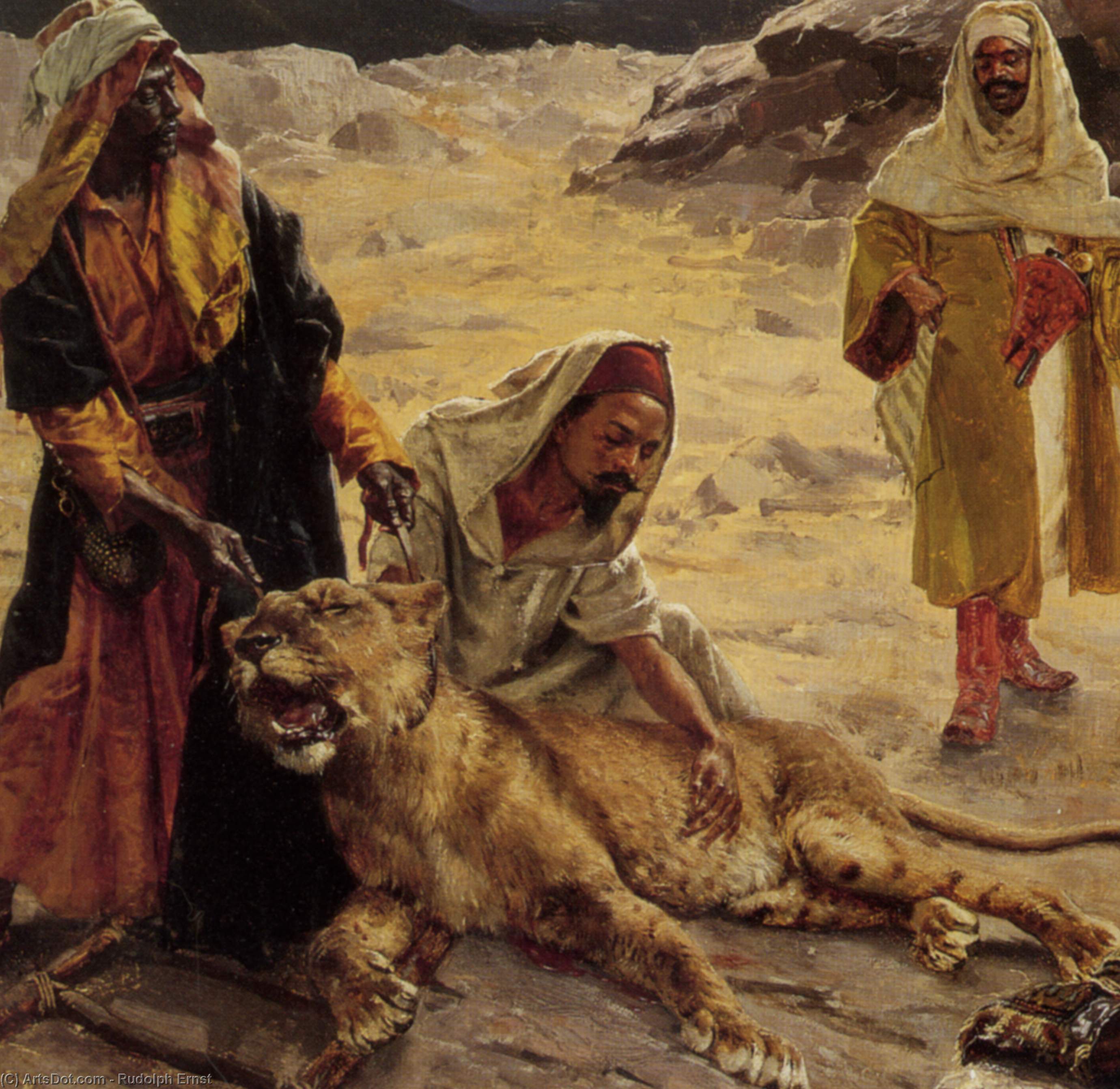 Captured Lion — Rudolph Ernst
