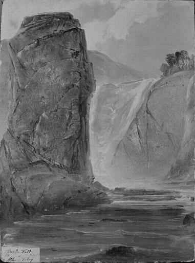 La Cascade De Alten Talvig — Peder Balke