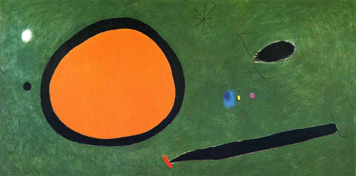 Bird's Flight In Moonlight — Joan Miró