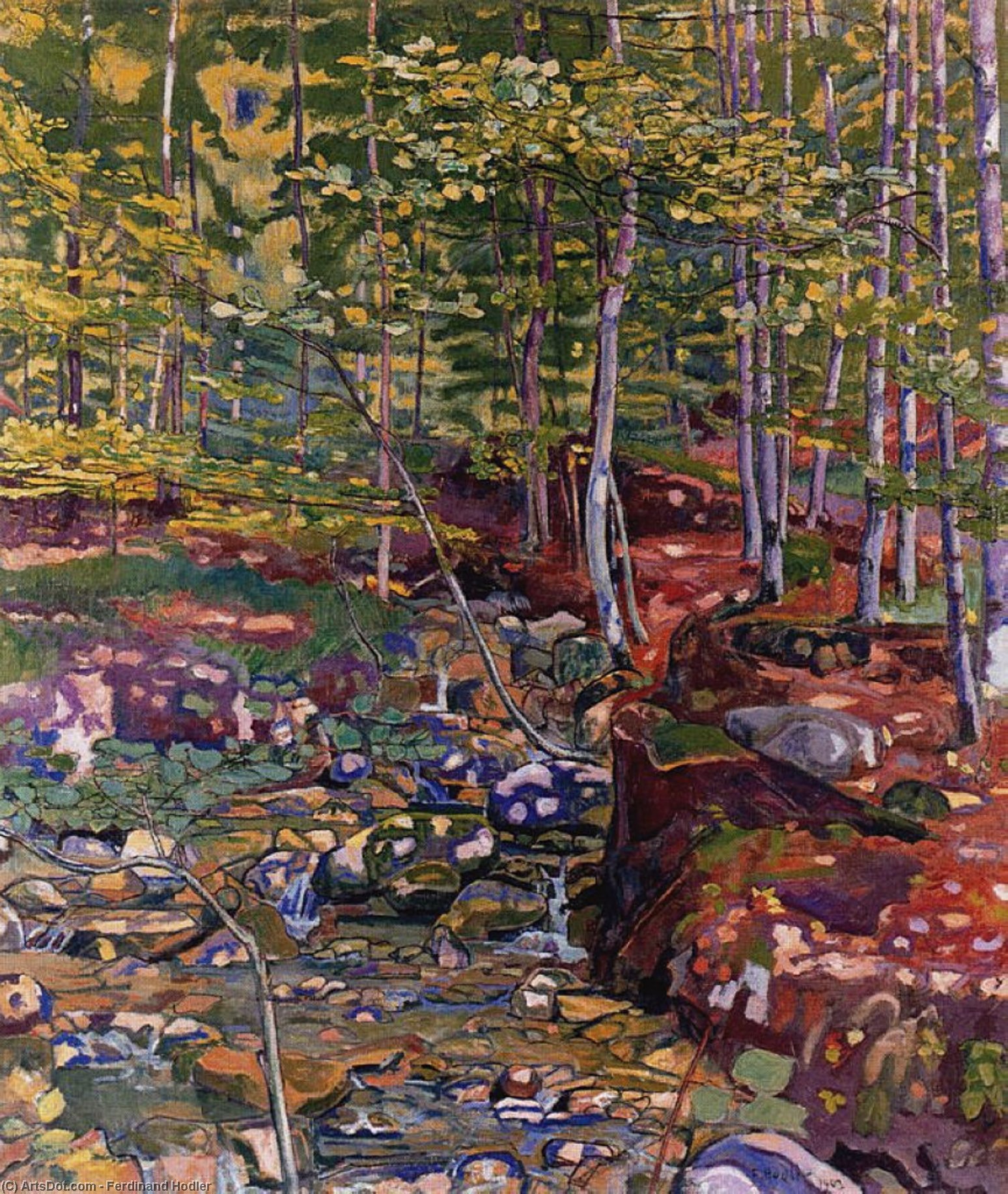 The Forest Near Reichenbach — Ferdinand Hodler