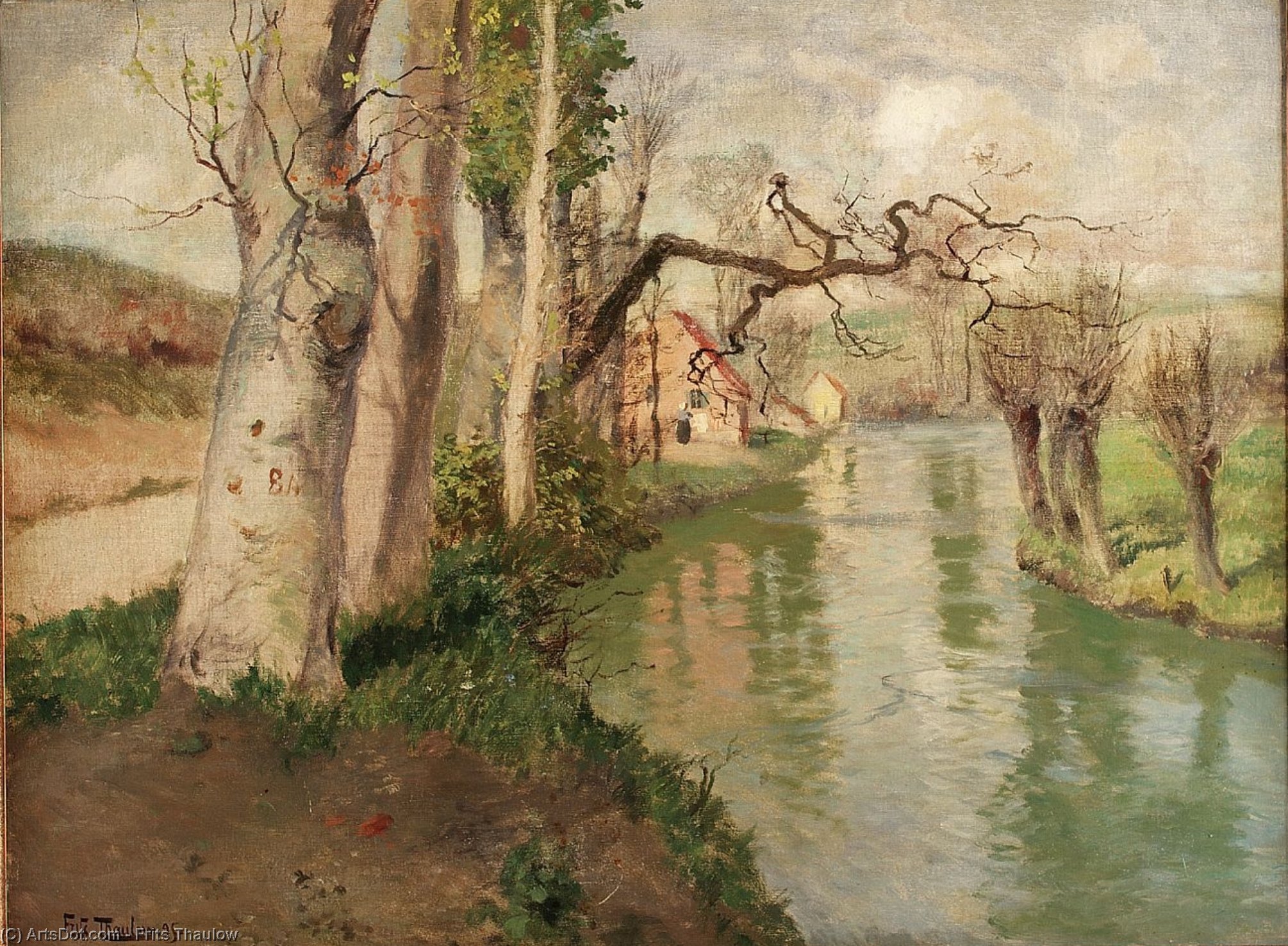 From Dieppe To Arques River — Frits Thaulow