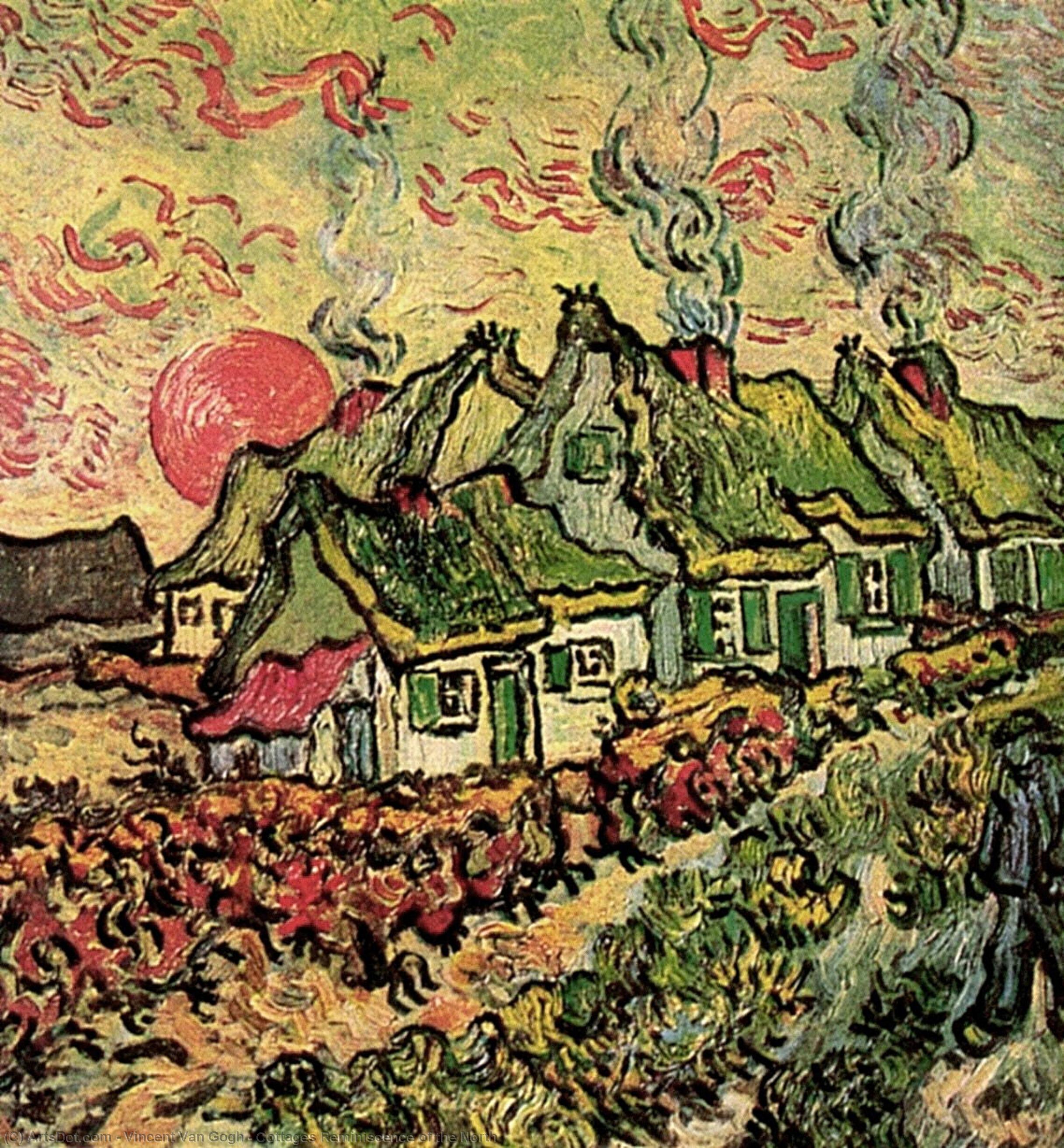 Cottages Reminiscence Of The North — Vincent Willem Van Gogh