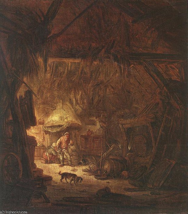 Interior Of A Peasant House — Isaac Van Ostade