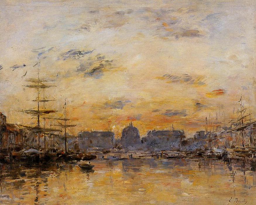 The Commerce Basin, Le Havre — Eugène Louis Boudin