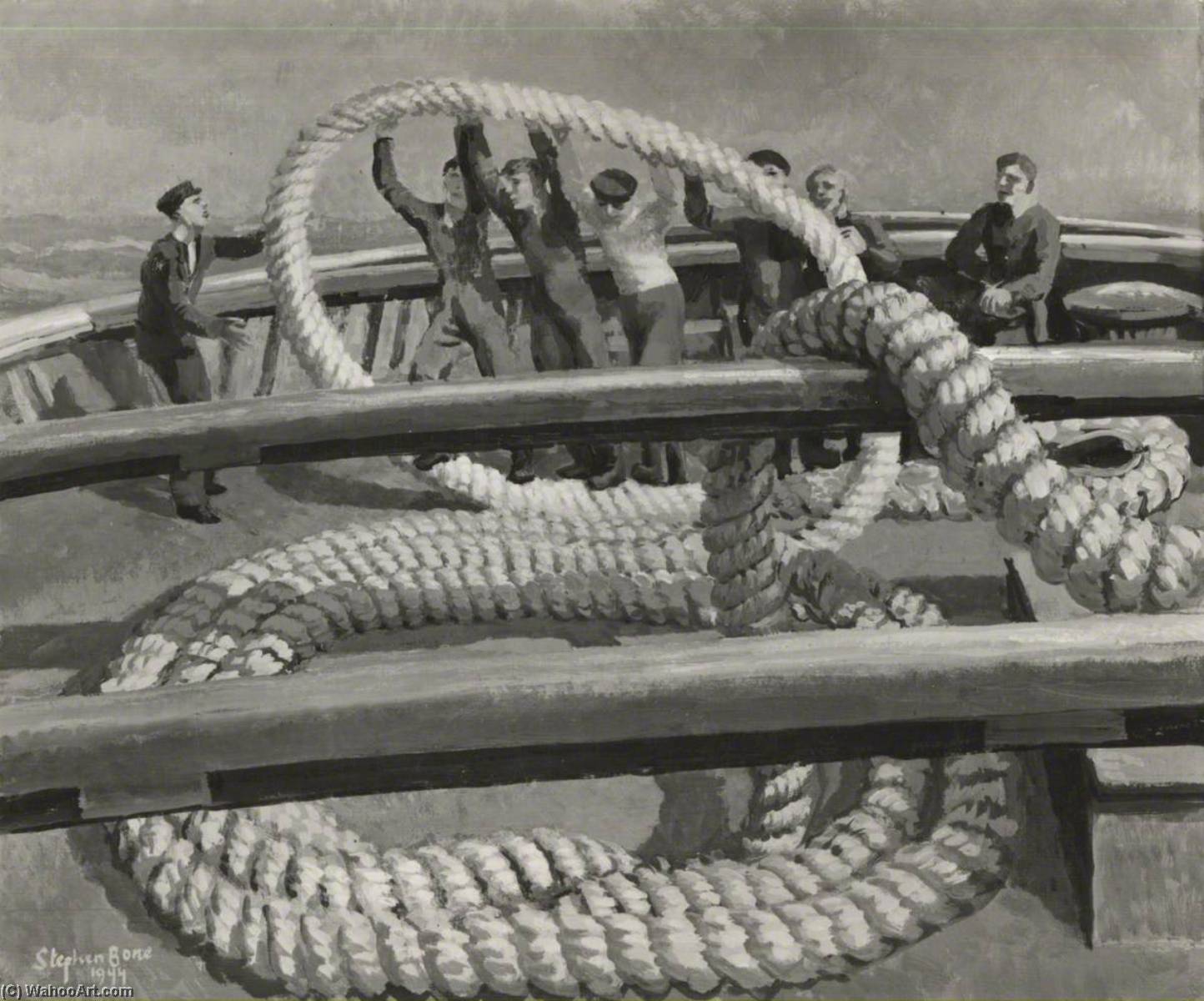 Hm Rescue Tug 'samsonia' The 20 Inches Manilla Cable — Stephen Bone