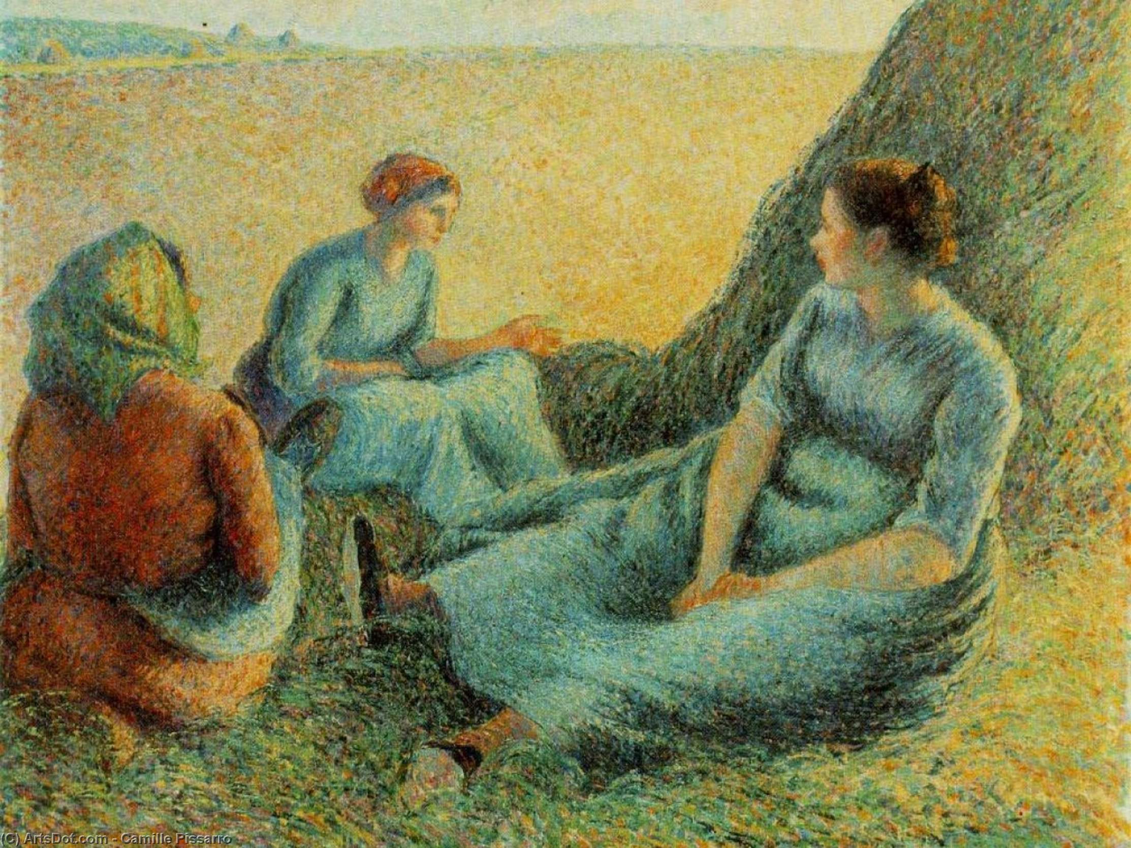 Haymakers Resting, Mcnay Art In — Camille Pissarro