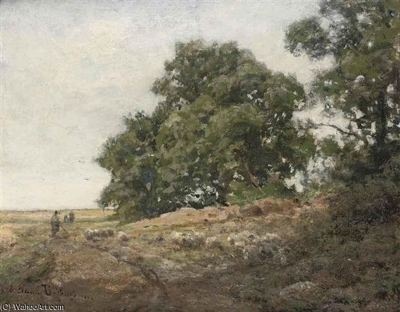 Herding The Sheep — Julius Jacobus Van De Sande Bakhuyzen