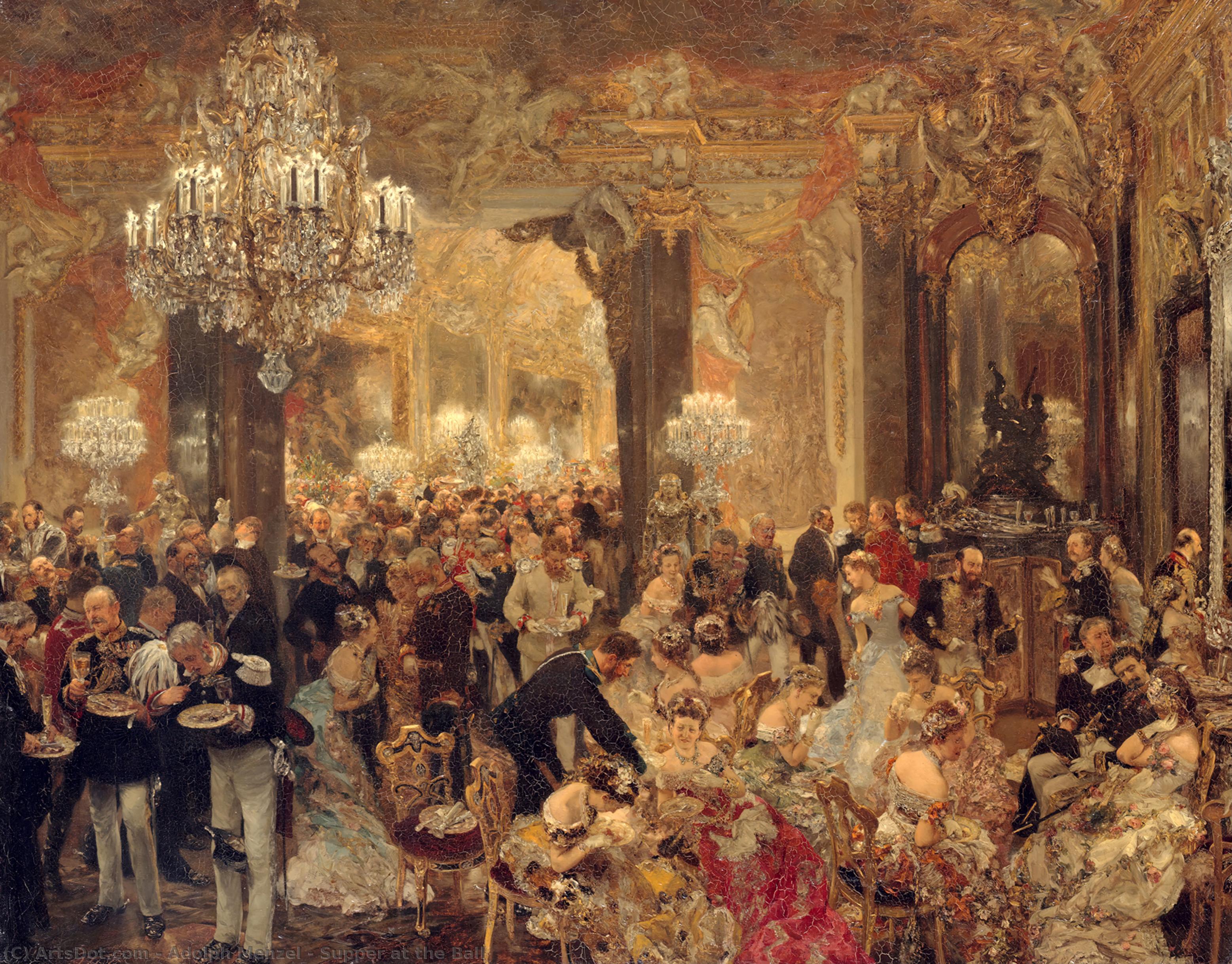Supper At The Ball — Adolph Von Menzel