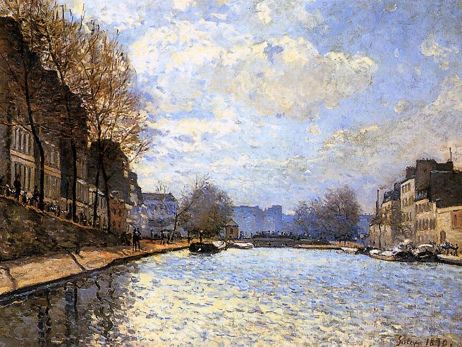 View Of The Canal St. Martin — Alfred Sisley